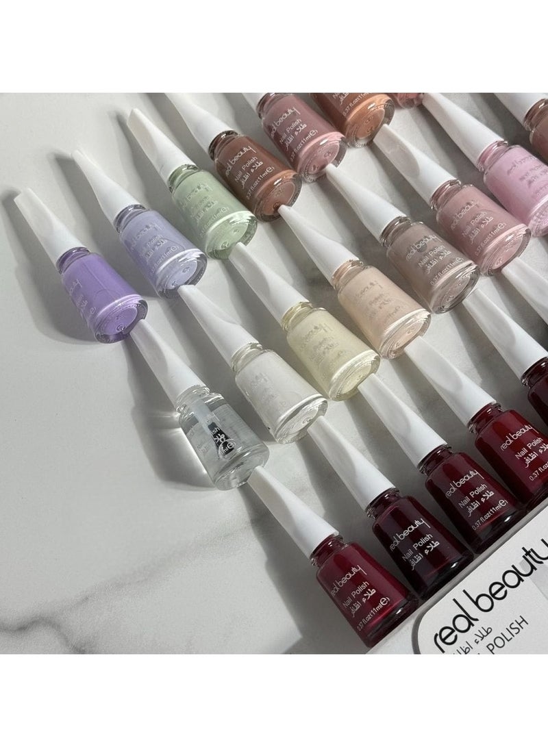 REAL BEAUTY 24-Piece Nail Polish Set Multicolour - Image 4