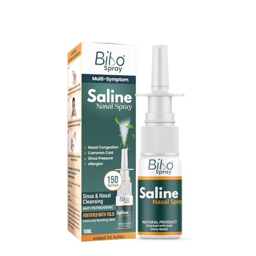 Bibo Spray | Saline Nasal Spray | Fortified With Tulsi & Xylitol | Immunity Booster | Pump Spray | Premium Ayurveda | 15Ml - Image 1