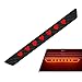 Arwrilt High Brake Light Sticker Waterproof Carbon Fiber Tail Light Deacal with Red Hearts SelfAdhesive Rear Taillight Modification Decoration Universal for Most Cars Carbon Fiber - Image 2