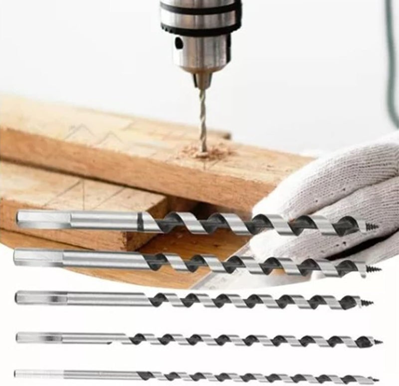 Changing environment compatible 6PCS Auger Drill Bit, High Carbon Steel Woodworking Auger Drill Bit, Auger Tool for Drilling, Woodworking, Suitable for All Kinds Of Wood Simple upgraded construction Wide range compatible material N/S/C nationwide deliver Quick available purchase options Regular scheduled transit Salt mist resistant Advanced minimal build Comfortable to use Quick use-switch compatible build Pre-stock well-packed goods High positive ratings Fit all Gulf countries Gulf popular simple design Premium quality Trendy varied sizing alternatives Extra part combo compatible Available in multiple sizes Newest model Varied dimensions Long term daily option All condition fit Affordable fast purchase options Easy handling optimized design Carefully selected solid material - Image 2