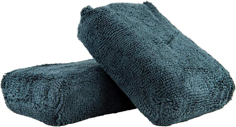Chemical Guys Workhorse Premium Microfiber Applicator - Black (2 Pack) - Image 1