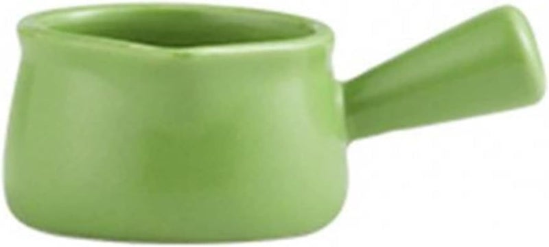 Sauce Boat Ceramic Saucepan Milk Jug Cookware Kitchen Cookware Pot Jam Bowl Milk Cup with Handle Sugar Bowls Gravy Boat,Green - Image 1