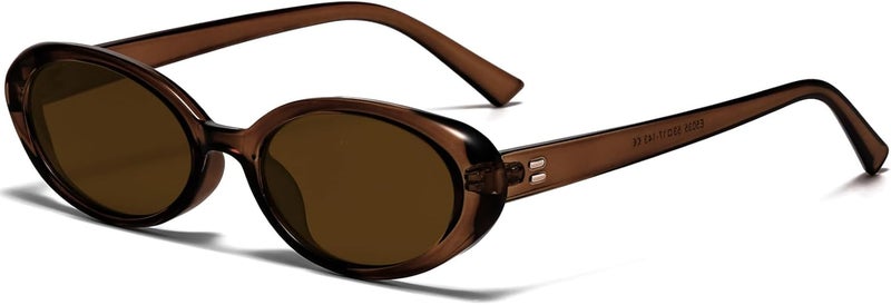 Breaksun Retro Oval Sunglasses for Women Men Fashion Small Oval Sunglasses 90s Vintage Shades - Image 1
