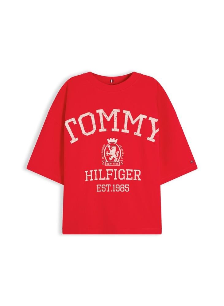 TOMMY HILFIGER Crest Relaxed Oversized T-Shirt - Image 5