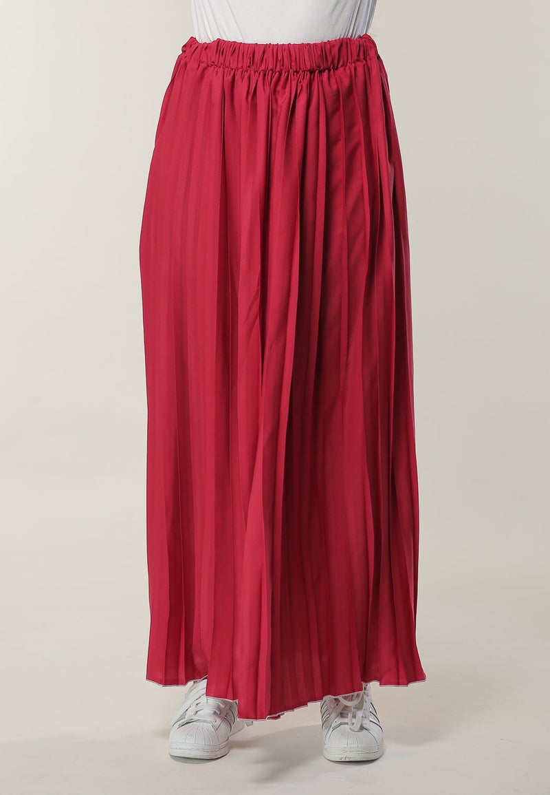 Moistreet High Waist Crepe Maxi Skirt - Image 1