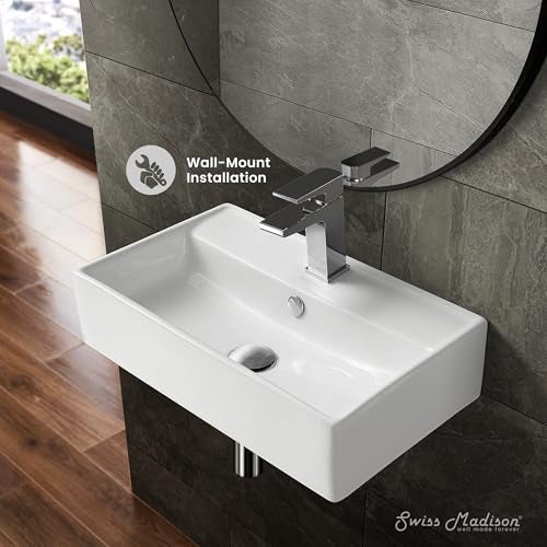 Swiss Madison SM-WS318 Claire Ceramic Wall Hung Sink - Image 3