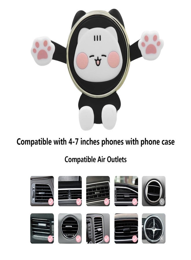 Amamcy Cute Cat Car Phone Bracket Mount for Car Vent Cartoon Phones Mount for Air Vent Universal Phone Bracket Compatible with 4 to 7 Inches Phones with Cases - Image 4