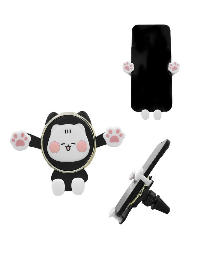 Amamcy Cute Cat Car Phone Bracket Mount for Car Vent Cartoon Phones Mount for Air Vent Universal Phone Bracket Compatible with 4 to 7 Inches Phones with Cases - Image 1