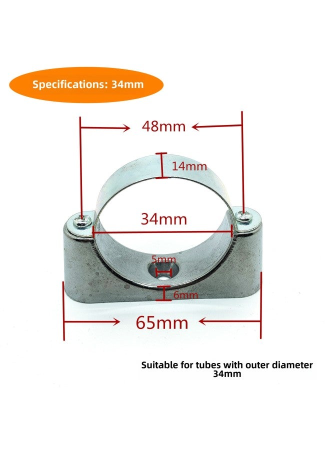 Supply Aluminum Alloy Ingot Card Off-wall Code With Base Horse Card Spot 16-51 Pipe Line Card-Specifications And Models:Inner Diameter 34 (special For 25 Galvanized Steel Pipe)  - Image 1