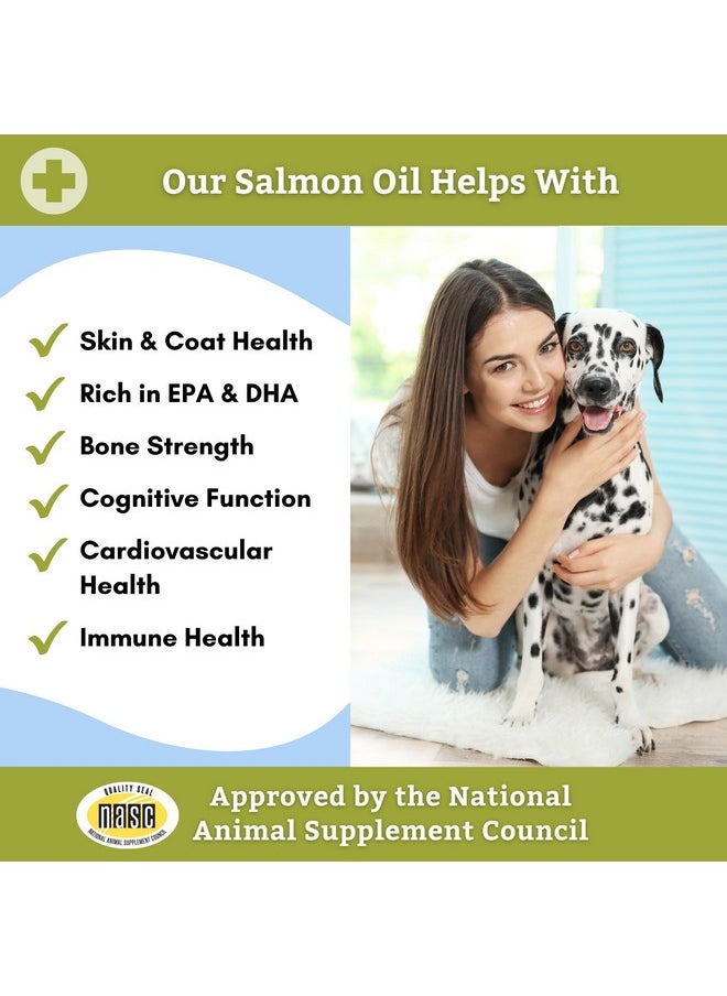 Wholistic Pet Organics Salmon Oil: Deep Sea Wild Alaskan Salmon Oil For Dogs And Cats  Natural Omega 3 Dog Fish Oil Supplement With Epa And Dha For Skin, Coat, Heart And Nervous System Health  - Image 4