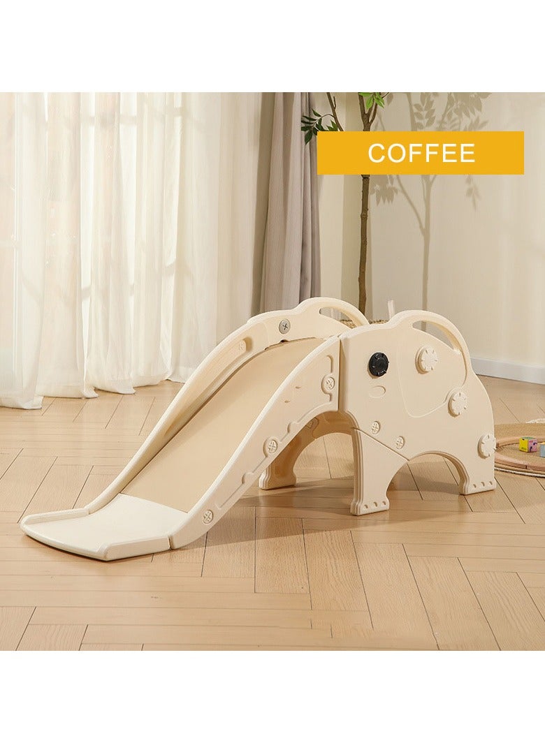 فول جوي زحليقه اطفال على شكل فيل  مع طوق كرة السلة  2 في 1 ، زحليقه للأطفال الصغار الأولاد والبنات المتسلقين، ألعاب داخلية وخارجية - Image 3