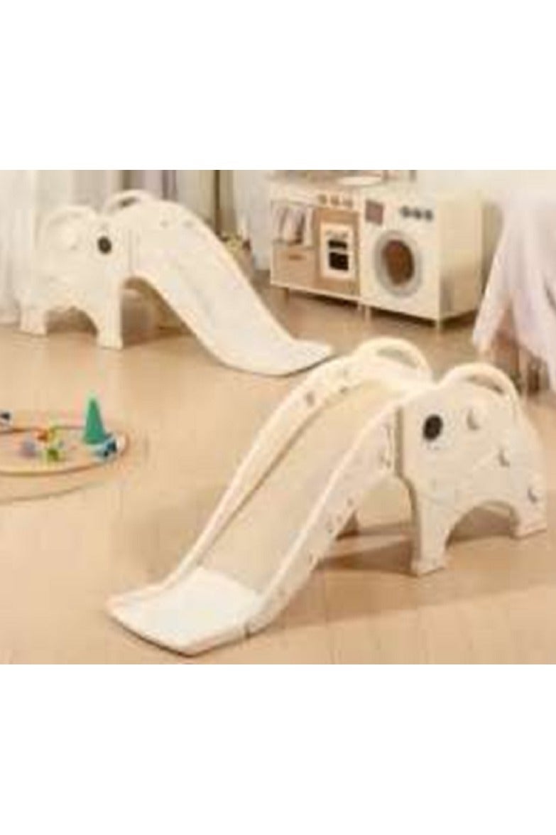 فول جوي زحليقه اطفال على شكل فيل  مع طوق كرة السلة  2 في 1 ، زحليقه للأطفال الصغار الأولاد والبنات المتسلقين، ألعاب داخلية وخارجية - Image 1