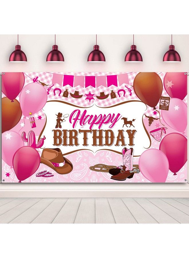Sumind زينة حفلة عيد ميلاد رعاة البقر الغربية - لوازم حفلة عيد ميلاد بموضوع رعاة البقر - لافتة خلفية لحفلة عيد ميلاد رعاة البقر - خلفية لالتقاط الصور في الغرب المتوحش للبنات - Image 1