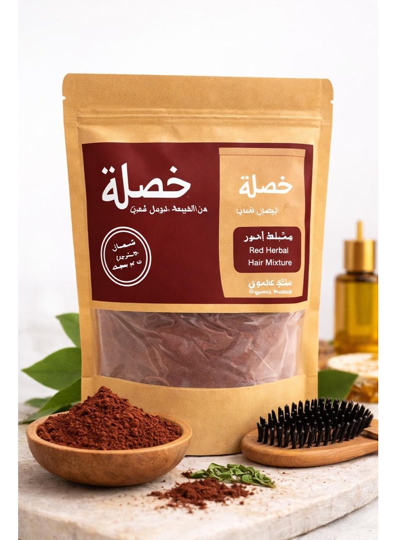 مشاط أحمر خصلة العضوي الطبيعي 100% لتعزيز طول وكثافة الشعر وتغذية الفروة ومنحها رائحة عطرية مميزة لشعر صحي ولامع وقوي بلمسة من الطبيعة الأصيلة (250 جم) - Image 5