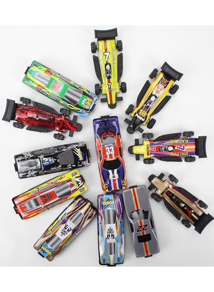 مجموعة سيارات معدنية للأطفال - 50 سيارة سباق متعددة الألوان، مصنوعة من معدن قوي، مناسبة لعمر 3 سنوات فأكثر، حركة سلسة بدون بطارية، مثالية للهواة والمجموعات - Image 3