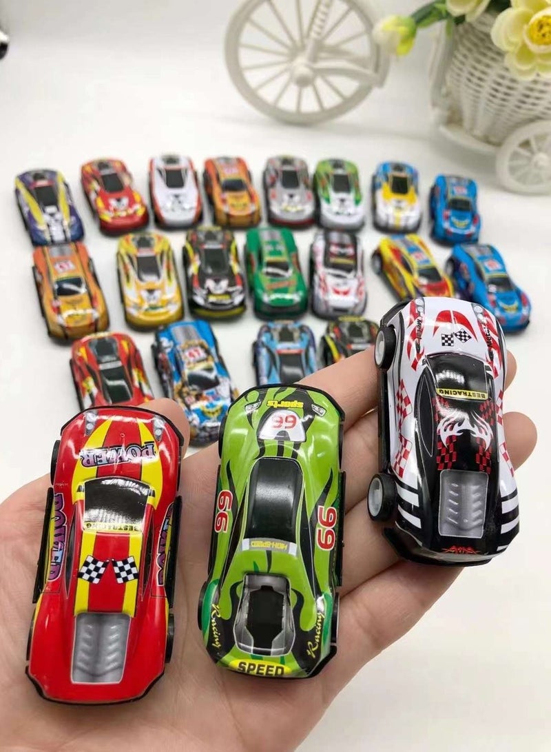 مجموعة سيارات معدنية للأطفال - 50 سيارة سباق متعددة الألوان، مصنوعة من معدن قوي، مناسبة لعمر 3 سنوات فأكثر، حركة سلسة بدون بطارية، مثالية للهواة والمجموعات - Image 5