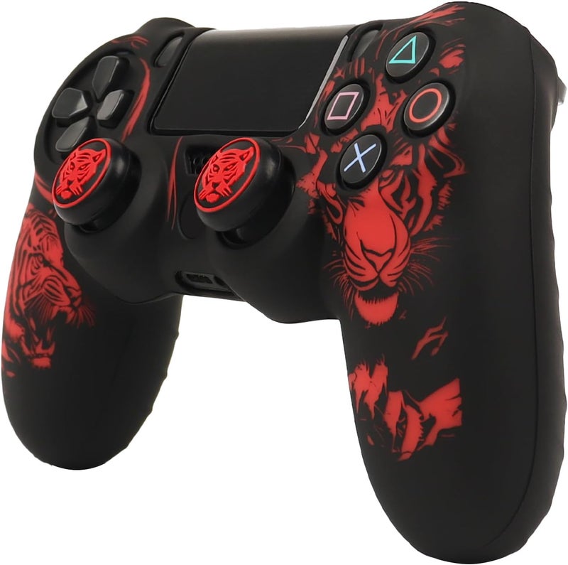 RALAN Tiger HeadDesign Controller Skin Cover with 2 Thumb Grips Compatible with PS4/Playstation 4 Slim/Pro Controller - Image 3
