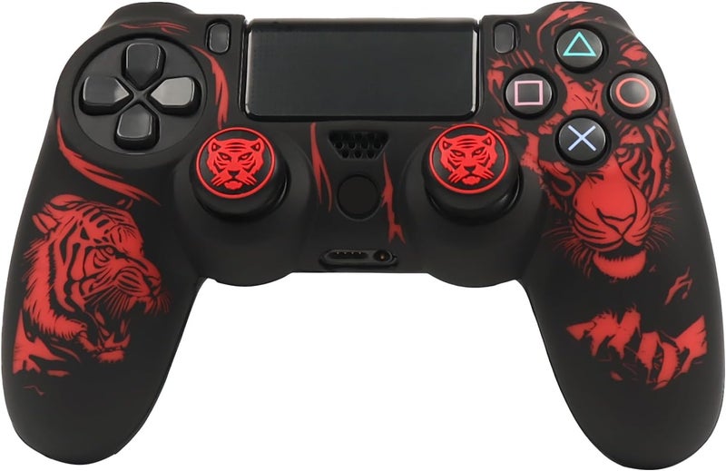 RALAN Tiger HeadDesign Controller Skin Cover with 2 Thumb Grips Compatible with PS4/Playstation 4 Slim/Pro Controller - Image 2