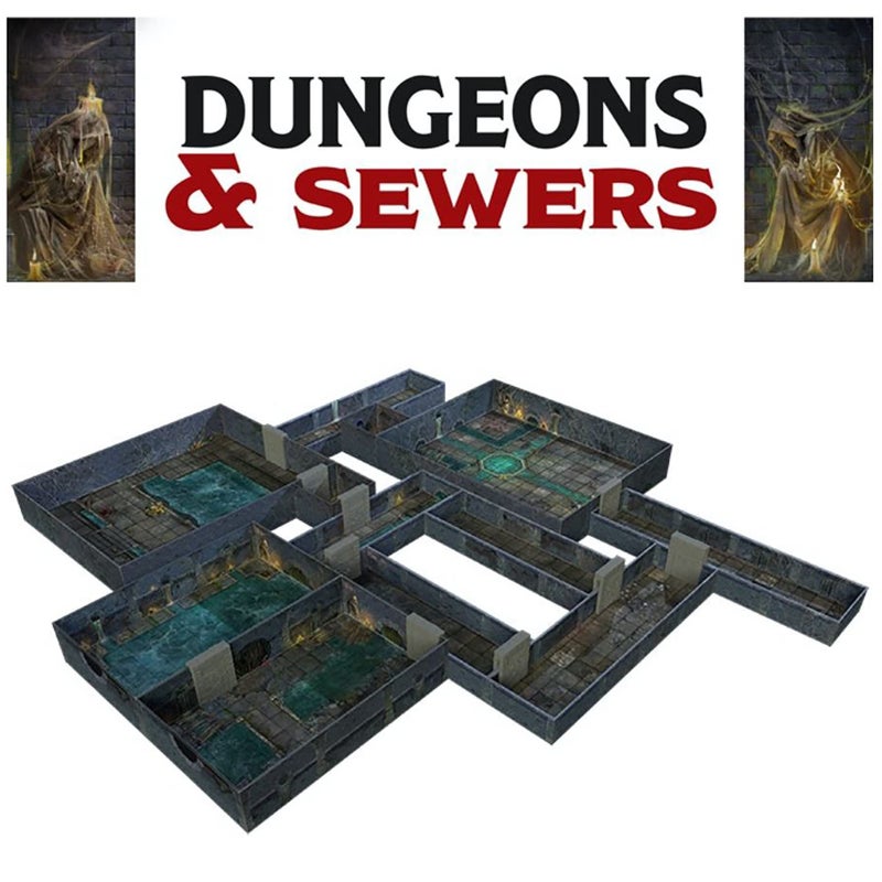 Gale Force Nine Tenfold Dungeon Dungeons  Sewers  Modular Roleplaying Terrain Set  5e RPG Adventure GF9TFD02 - Image 3