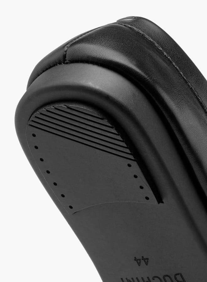 DUCHINI Men's Solid Slip-On Moccasins with Cutout Detail - Image 5