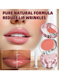 QIC Moisturizing Lip Mask Lip Sleeping Mask Lip Mask with Brush and Mirror for Day & Night Repair, Reduce Lip Lines & Wrinkles, Soft Smooth Hydrating Rich Texture Lips Sleep Mask 12g  - Image 3