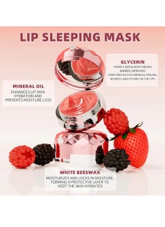 QIC Moisturizing Lip Mask Lip Sleeping Mask Lip Mask with Brush and Mirror for Day & Night Repair, Reduce Lip Lines & Wrinkles, Soft Smooth Hydrating Rich Texture Lips Sleep Mask 12g  - Image 4