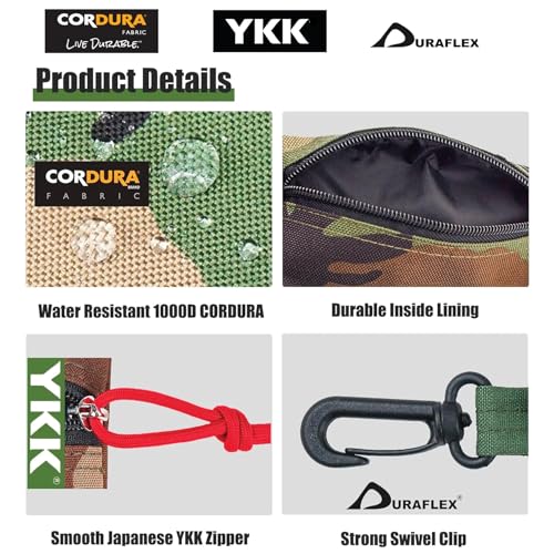 RE ROUGH ENOUGH Rough Enough Small Tool Pouch Bag with Zipper Multipurpose Storage Organizer 3 Pack for Tactical Camping Fishing Hunting Survival Gear and Supplies - Image 4