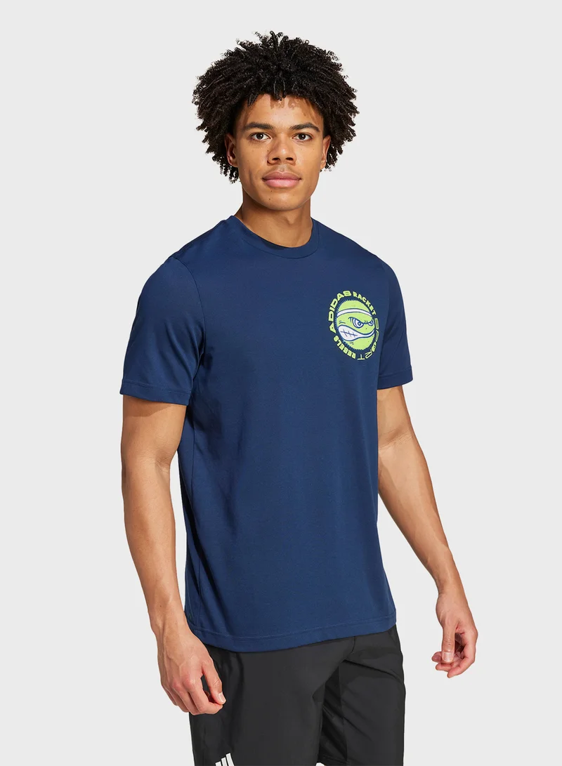 Adidas Racket Sport Rebels Graphic T-Shirt