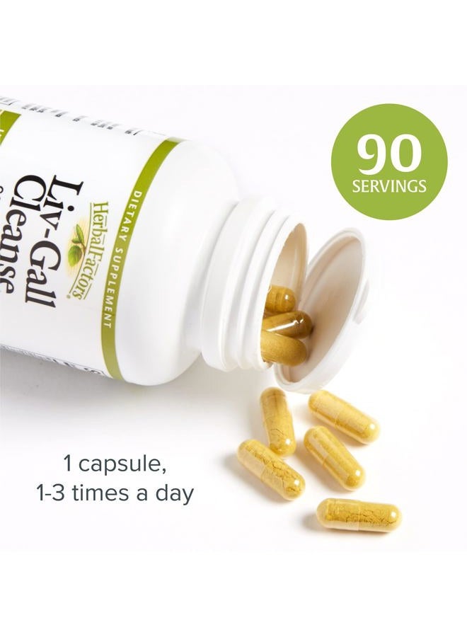 HerbalFactors by Natural Factors, Liv-Gall Cleanse, Supports Liver and Gallbladder Health, 90 capsules