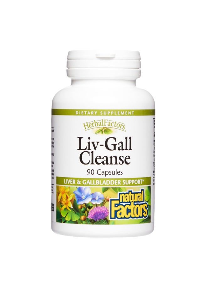 HerbalFactors by Natural Factors, Liv-Gall Cleanse, Supports Liver and Gallbladder Health, 90 capsules