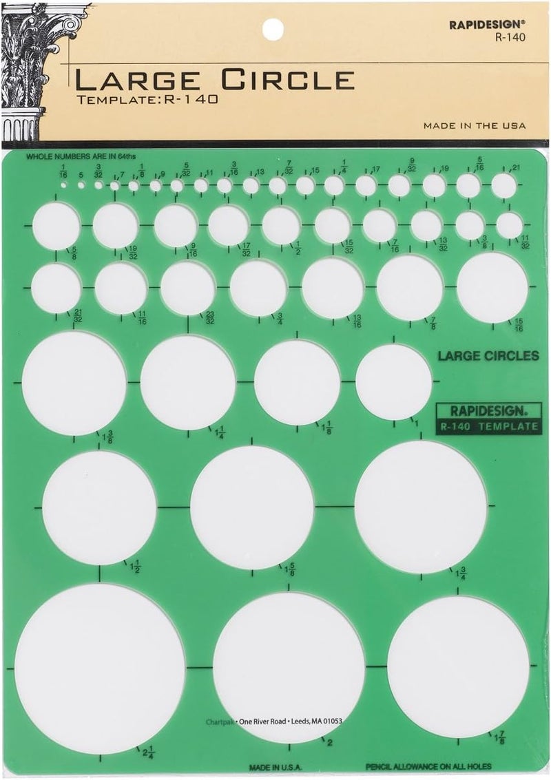 Large Circles Template, 1 Each (R140)