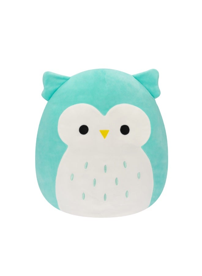 Squishmallows Little Plush Winston Teal Owl Plush Toy â€“ 20 cm Soft Collectible Stuffed Animal - Image 1