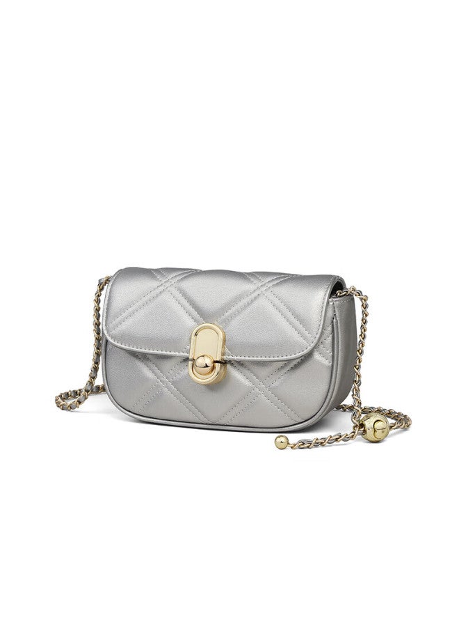 Yuyula Leather Handbag, Women's Crossbody Chain Bag, Stylish Luxury Shoulder Bag, Birthday Gift With High-end Feel For Girlfriend Or Wife - Image 2