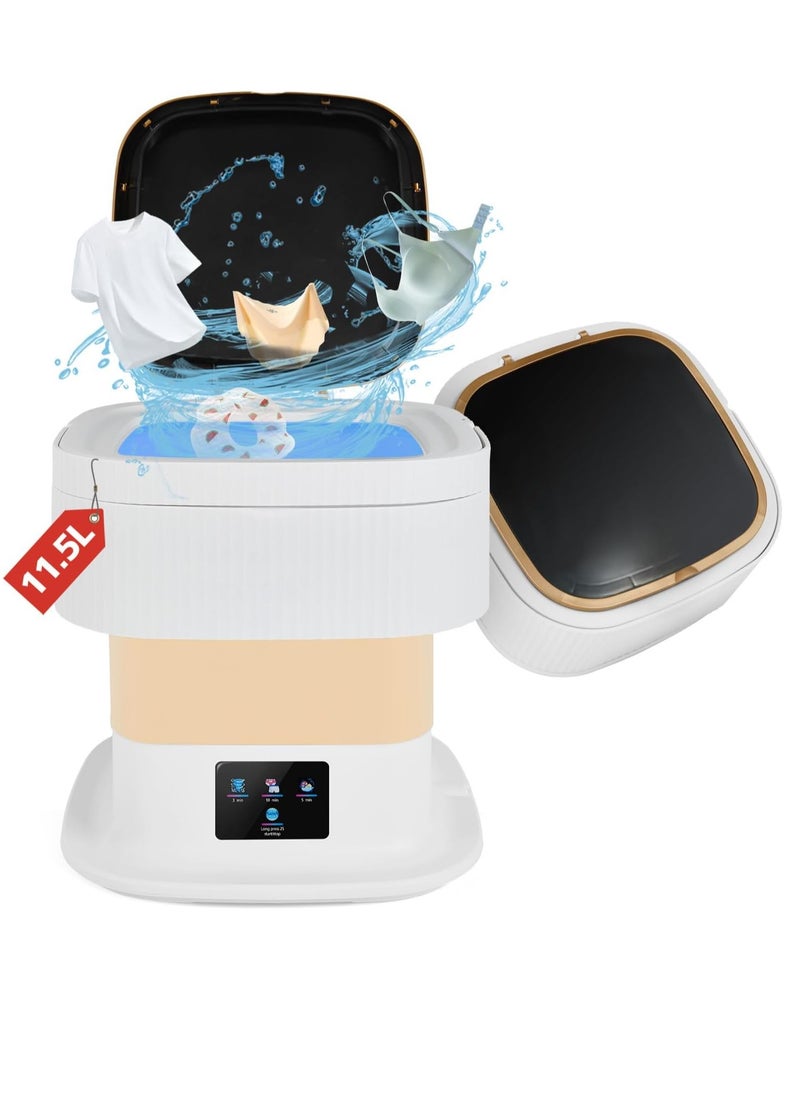 Next Vogue Next Vogue Portable Washing Machine,11.5L Mini Washing Machine for Small Delicates, Underwear, Baby Clothes, Sock. Foldable and portable washing machine for Apartment, Home, Hotel, Camping, RV  - Image 1