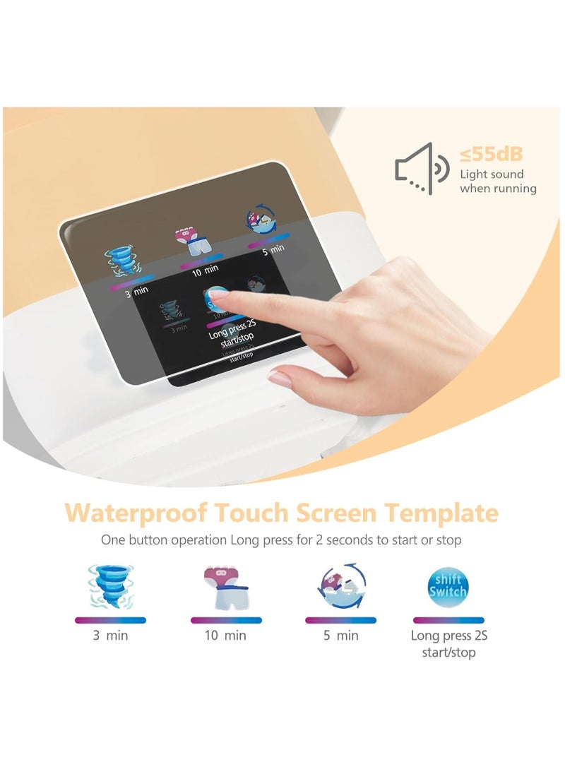 Next Vogue Next Vogue Portable Washing Machine,11.5L Mini Washing Machine for Small Delicates, Underwear, Baby Clothes, Sock. Foldable and portable washing machine for Apartment, Home, Hotel, Camping, RV  - Image 3
