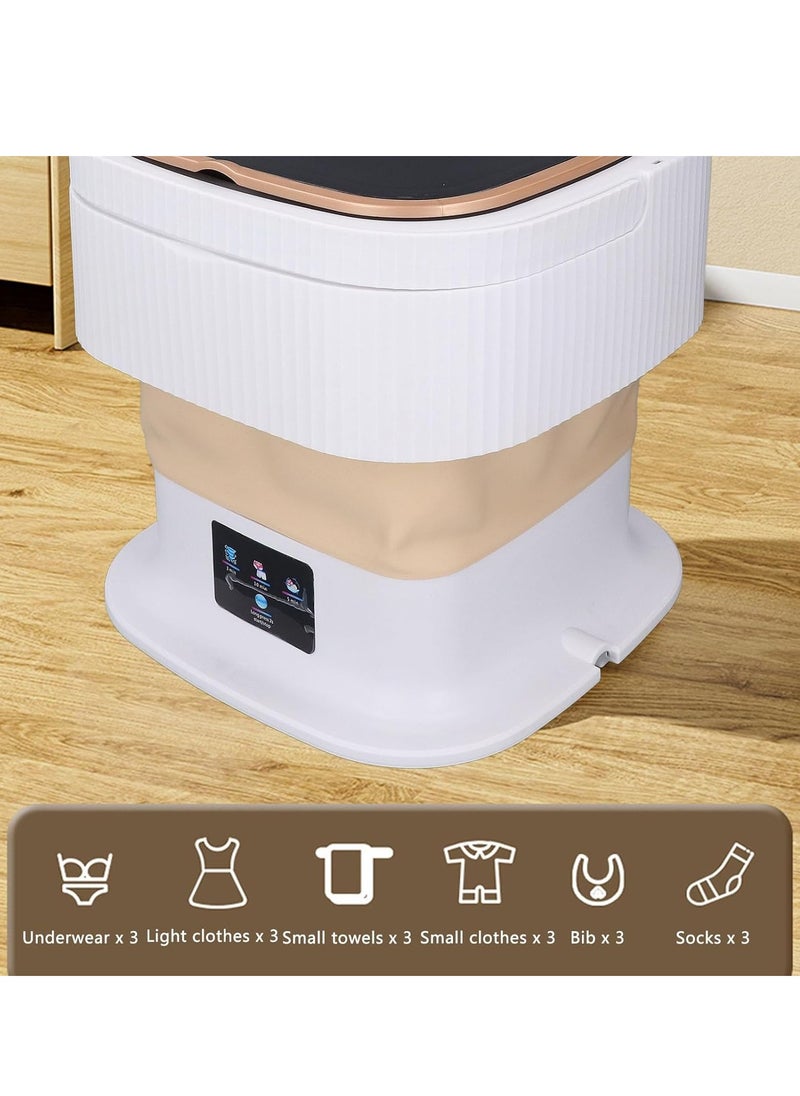 Next Vogue - Next Vogue Portable Washing Machine,11.5L Mini Washing Machine for Small Delicates, Underwear, Baby Clothes, Sock. Foldable and portable washing machine for Apartment, Home, Hotel, Camping, RV - Image 1