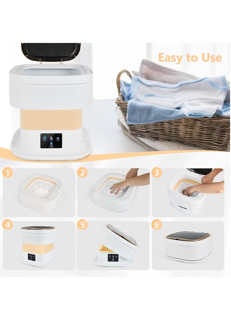Next Vogue Next Vogue Portable Washing Machine,11.5L Mini Washing Machine for Small Delicates, Underwear, Baby Clothes, Sock. Foldable and portable washing machine for Apartment, Home, Hotel, Camping, RV  - Image 5