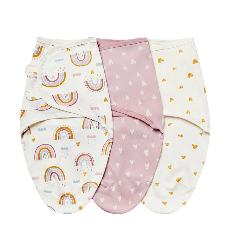 Y&D 3-Pack Newborn Swaddles 0-3 Months - Infant Swaddling Wrap Blanket Sleeping Bag - Swaddlers for Baby - Image 1