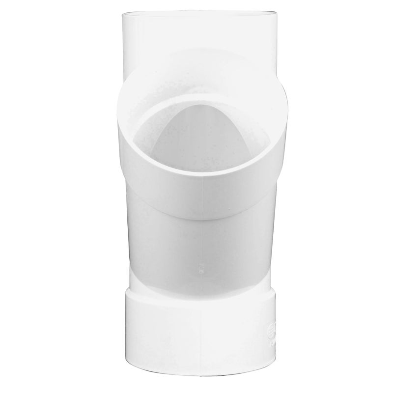 NDS NDS 3P08 PVC S&D 45° Wye, 3-Inch, for Hub X Hub X Hub Solvent-Weld Connections, for use with 3-Inch Sewer and Drain Pipe, White  - Image 5