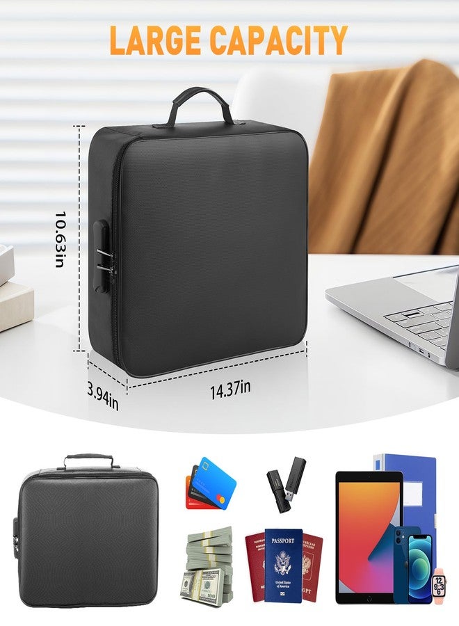 kanhiro Fireproof Waterproof Document Bag with Lock - Image 5