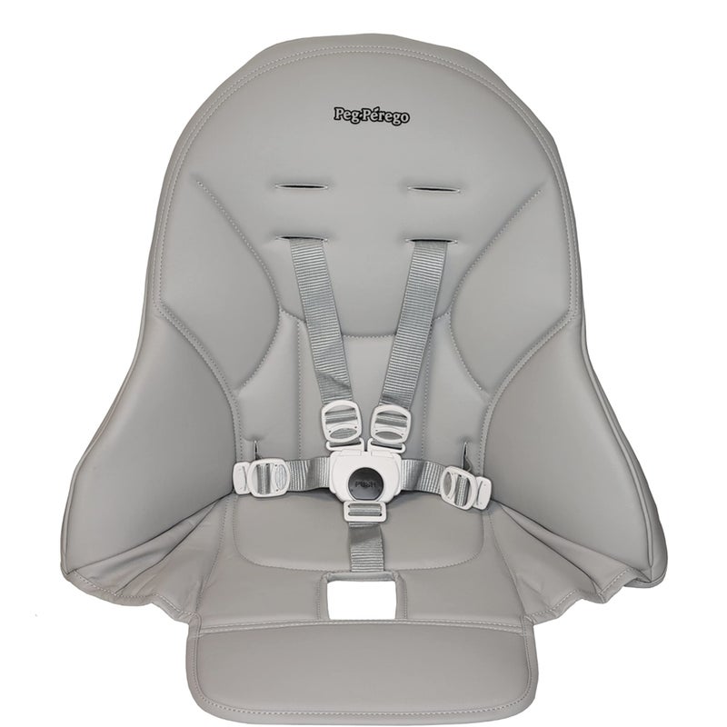 Peg Perego SiestaPrima Pappa Zero 3 high chair replacement upholstery with seat belt Ice Grey