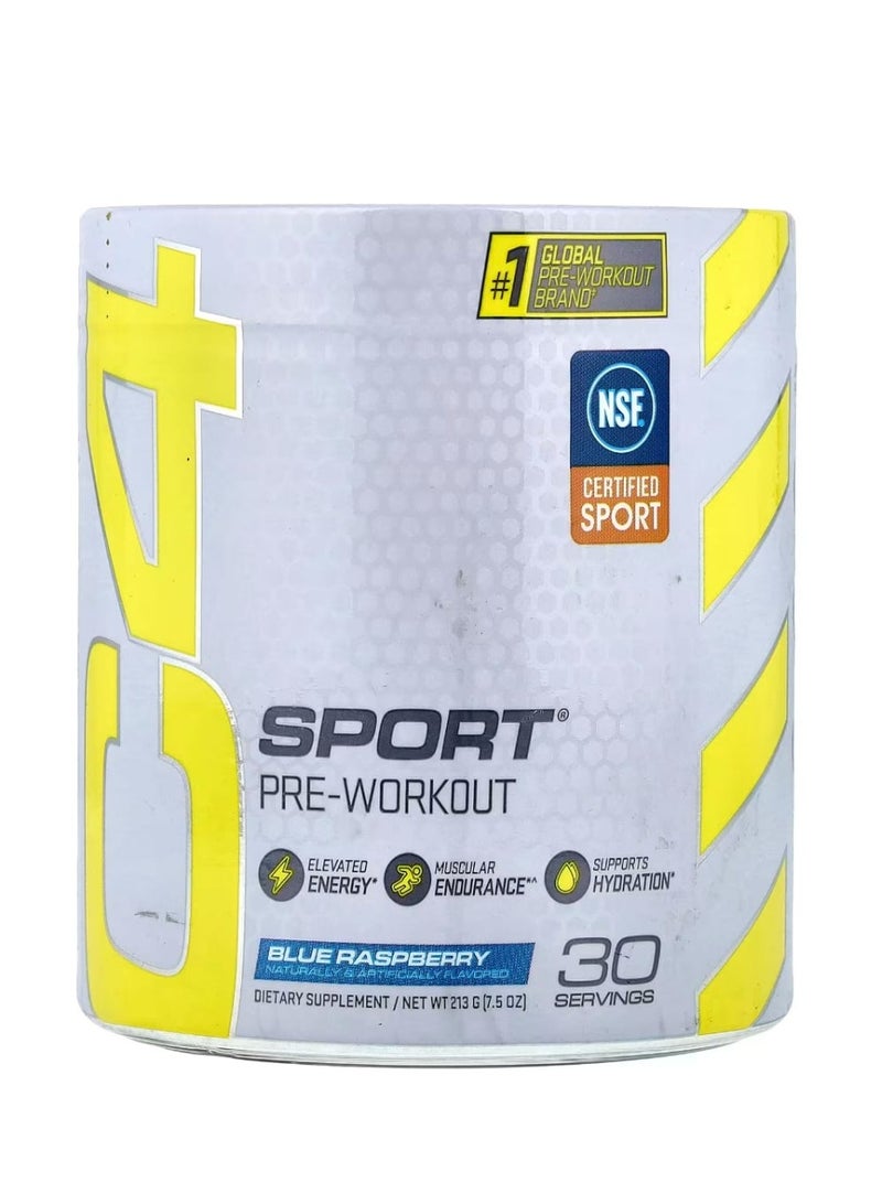 C4  Cellucor سي 4 سبورت ما قبل التمرين بنكهة التوت الأزرق 7.5 أونصة (213 جم) - Image 1