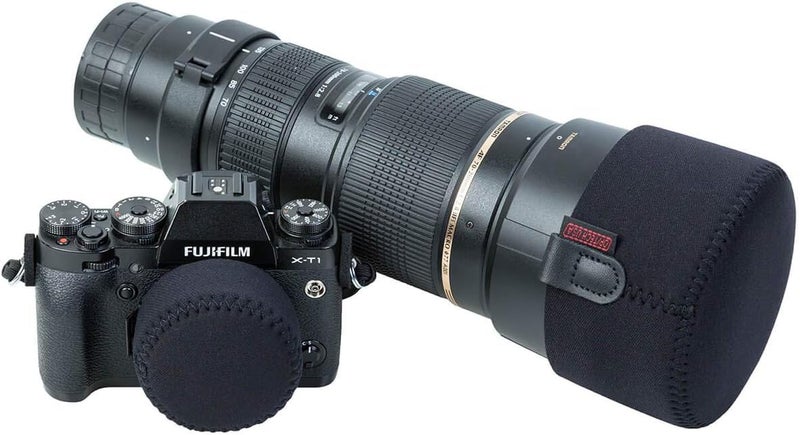 OP/Tech USA Hood Hat â€“ Universal Lens Cap for DSLR & Digital Cameras | Neoprene Camera Lens Hood, Soft Cap for Camera Lens & Protection - Medium (Black) - Made in USA - Image 3