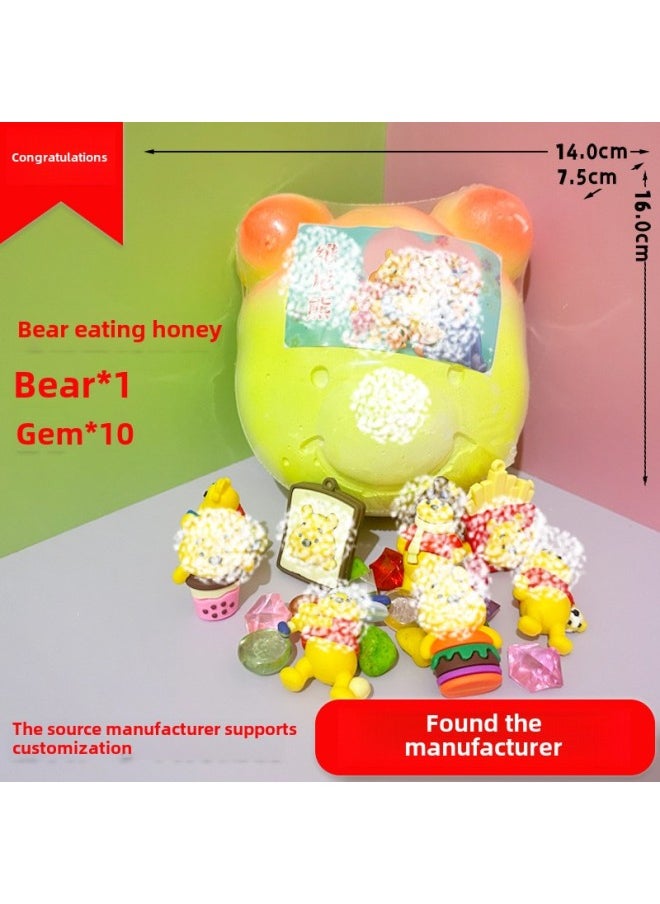 Generic - Ultraman Archaeological Digging Toys Blind Box Archaeological Dinosaur Fossils Children's Archaeological Educational Digging Gem Stall-Color:Winnie The Pooh❤/60 Pieces Per Box - Image 1