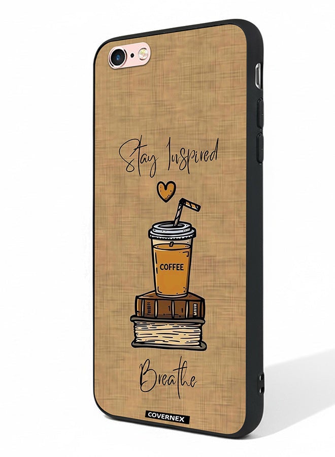 Covernex Apple iPhone 6 Protective Case Cover Printed Featuring Breath And Stay Inspired - Image 1