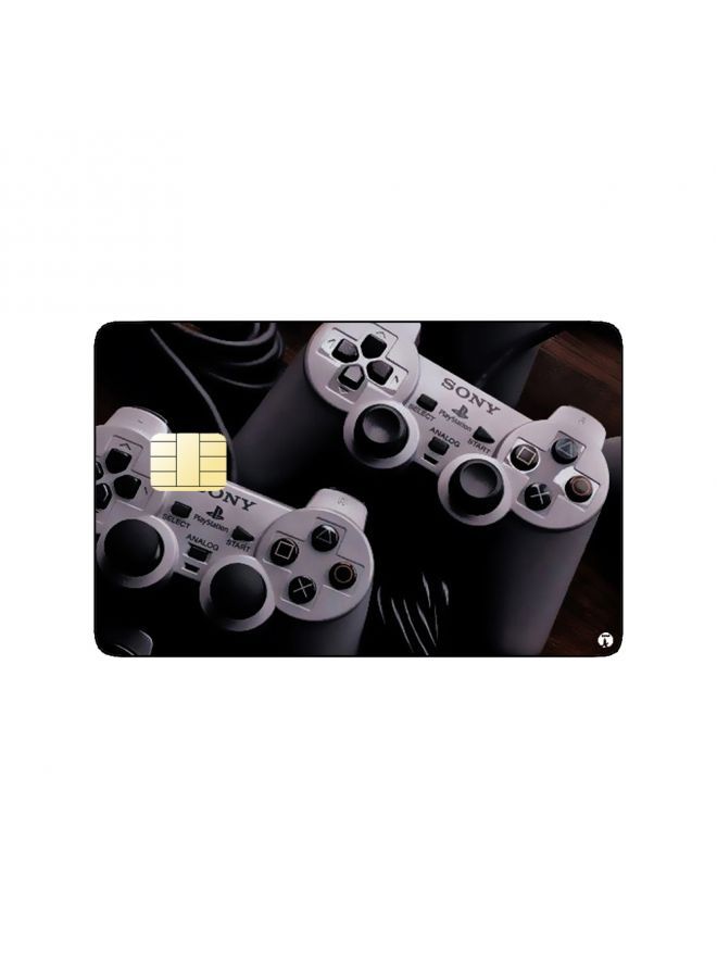 RKN PRINTED BANK CARD STICKER Beautiful Joysticks Drawing - Image 1