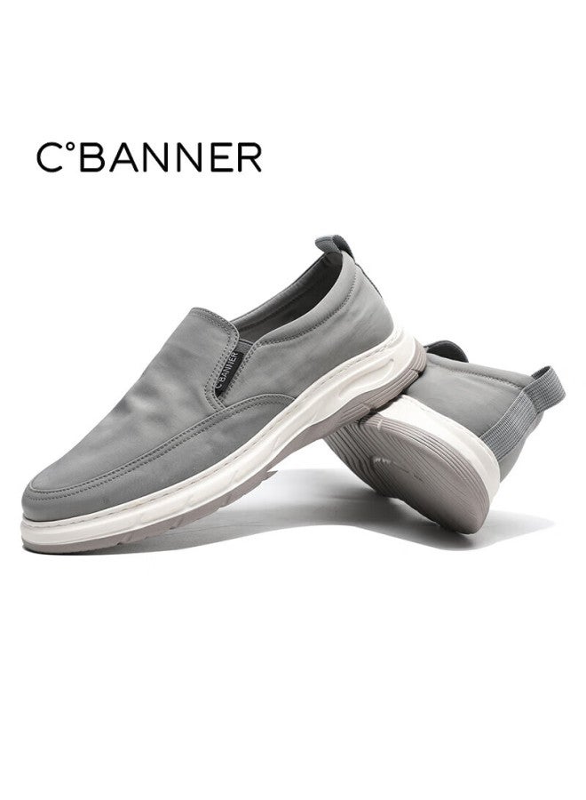 C.banner Summer Comfortable Canvas Shoes For Men, Lightweight Versatile Breathable Casual Shoes Men's Sneakers Gray, Size 42 - Image 4