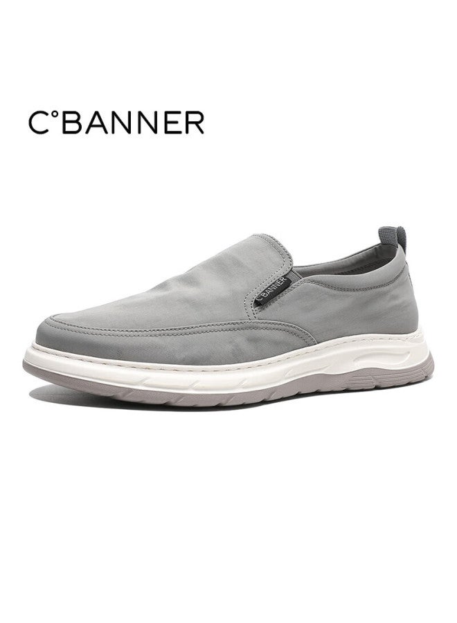 C.banner Summer Comfortable Canvas Shoes For Men, Lightweight Versatile Breathable Casual Shoes Men's Sneakers Gray, Size 42 - Image 2