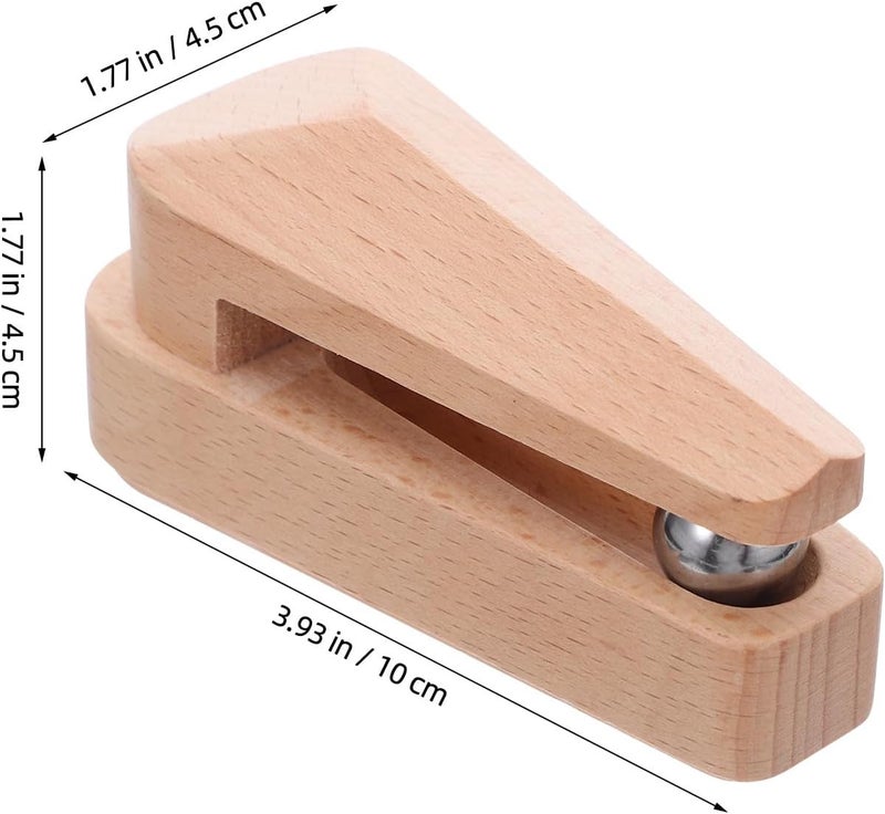 Rustic Wood Blanket Hooks for Wall 2pcs Non-Punching Quilt Rack Clips, Tapestry and Towel Hangers for Bathroom Kitchen Small Apartments - Image 2