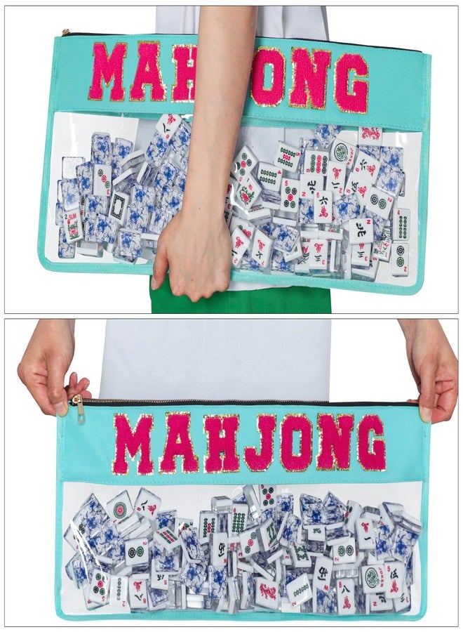 GUSTARIA Empty Mahjong Bag, Mahjong Case for American Mahjong Set (Case Only, Green) - Image 3